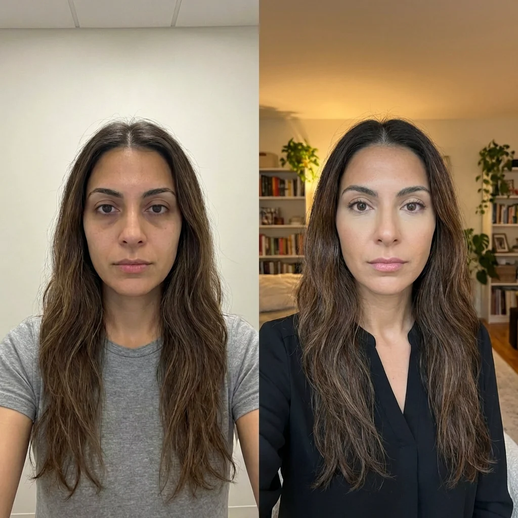 AuraEyes™ 2-en-1 : Thérapie par la lumière rouge + EMS pour estomper les poches sous les yeux - Image 5