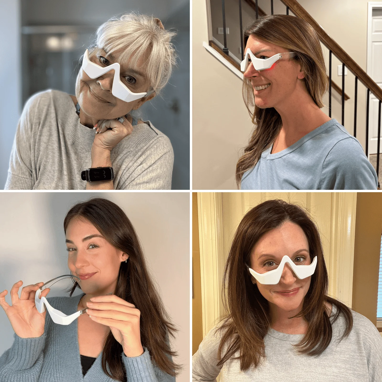 AuraEyes™ 2-en-1 : Thérapie par la lumière rouge + EMS pour estomper les poches sous les yeux - Image 8