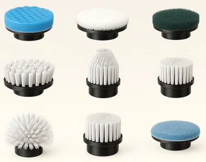 Collection complète de 9 têtes de brosse